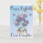 DAUGHTER GREETCARD KARTE (Gelbe Blume)