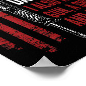 Daughter Gun Shovel Alibi - Funny Mom Dad Guns Jok Poster (Ecke)