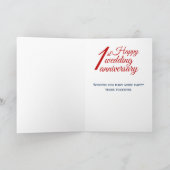 Daughter Happy 1. Hochzeitsfeier Karte (Innenseite)