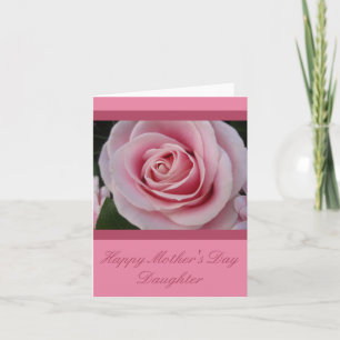 Daughter Happy Mother Day Rose Card Karte