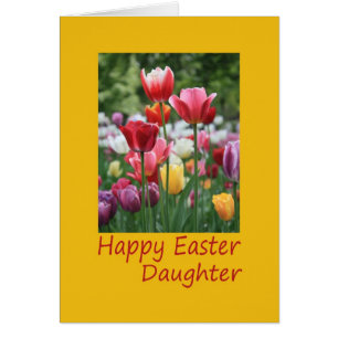 Daughter Happy Oaster Tulip-Karte