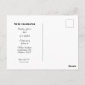 Daughter High School Abschluss Postkarte (Rückseite)