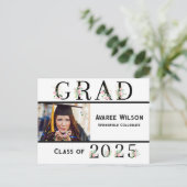 Daughter High School Abschluss Postkarte (Stehend Vorderseite)