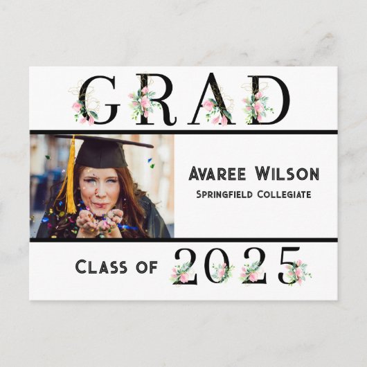 Daughter High School Abschluss Postkarte (Vorderseite)