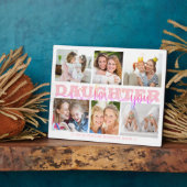 DAUGHTER I Liebe You 6 Foto Collage Pink 8x10 Fotoplatte (Seite)