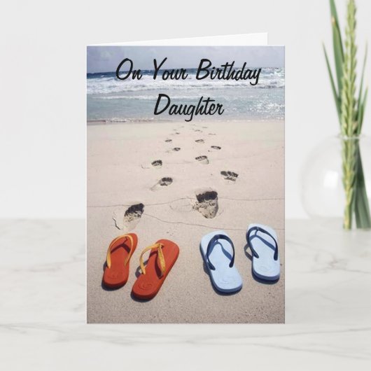 DAUGHTER=IHRE HERZLICHEN WÜNSCHE SIND GESPEICHERT KARTE (Vorderseite)