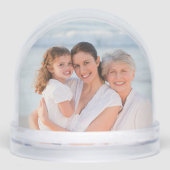 Daughter In Law Christmas Gift Custom 2 Photo Schneekugeln (Vorderseite)