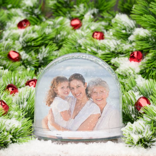 Daughter In Law Christmas Gift Custom 2 Photo Schneekugeln (Weihnachten)