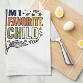 Daughter In Law Favorite Child Sunflower Vintage S Geschirrtuch (Viertel Falte)