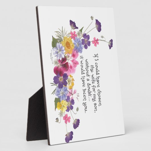 Daughter-in-Law gift Fotoplatte (Seite)