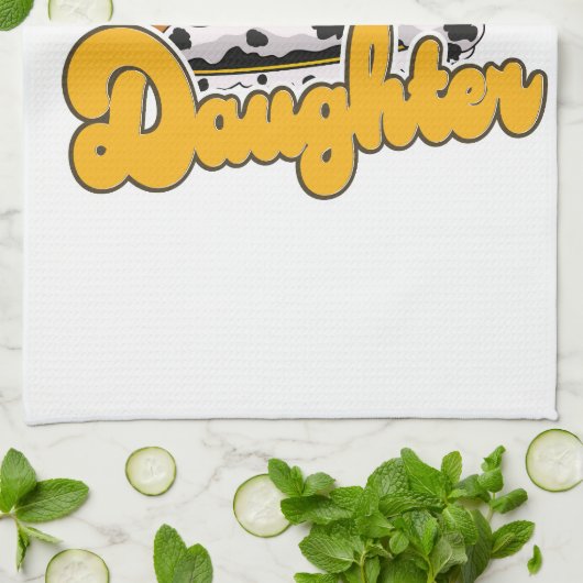 Daughter Kings Krone Geschirrtuch (Gefaltet)