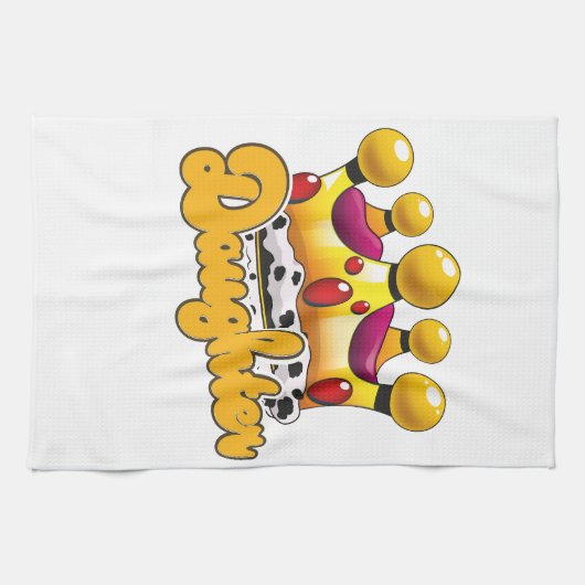Daughter Kings Krone Geschirrtuch (Horizontal)