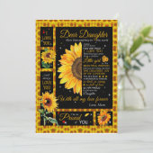 Daughter Lovers | Für meine Tochter Liebe Mama Einladung (Stehend Vorderseite)