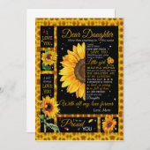 Daughter Lovers | Für meine Tochter Liebe Mama Einladung (Vorne/Hinten)