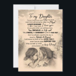 Daughter Lovers | Für meine Tochter Liebe Mama Einladung<br><div class="desc">Tochtergeschenke | Zu meiner Tochter wusste ich nie,  wie viel Liebe mein Herz Liebe von der Mama</div>