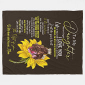 Daughter Lovers | Für meine Tochter Liebe Mama Fleecedecke (Vorderseite (Horizontal))