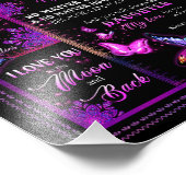 Daughter Lovers | Für meine Tochter Liebe Mama Fotodruck (Ecke)