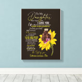 Daughter Lovers | Für meine Tochter Liebe Mama Leinwanddruck (Insitu (Holzboden))