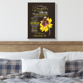 Daughter Lovers | Für meine Tochter Liebe Mama Leinwanddruck (Insitu (Schlafzimmer))