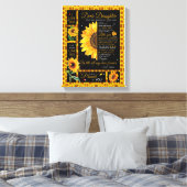 Daughter Lovers | Für meine Tochter Liebe Mama Leinwanddruck (Insitu (Schlafzimmer))