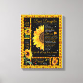 Daughter Lovers | Für meine Tochter Liebe Mama Leinwanddruck (Vorderseite)