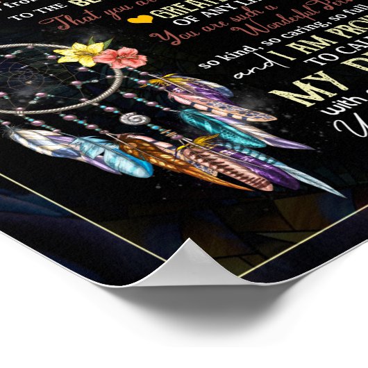 Daughter Lovers | Für meine Tochter Liebe Mama Poster (Ecke)