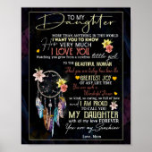 Daughter Lovers | Für meine Tochter Liebe Mama Poster (Vorne)