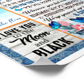 Daughter Lovers | Für meine Tochter Liebe Mama Poster (Ecke)