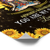 Daughter Lovers | Für meine Tochter Liebe Mama Poster (Ecke)