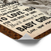 Daughter Lovers | Für meine Tochter Liebe Mama Poster (Ecke)