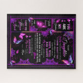 Daughter Lovers | Für meine Tochter Liebe Mama Puzzle (Horizontal)