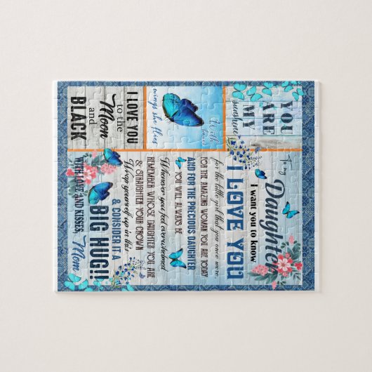 Daughter Lovers | Für meine Tochter Liebe Mama Puzzle (Horizontal)