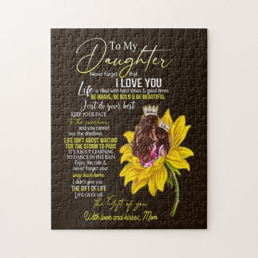 Daughter Lovers | Für meine Tochter Liebe Mama Puzzle (Vertikal)