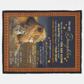 Daughter Lovers | Für meine Tochter Liebe Vater Fleecedecke (Vorderseite (Horizontal))