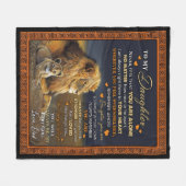 Daughter Lovers | Für meine Tochter Liebe Vater Fleecedecke (Vorderseite (Horizontal))