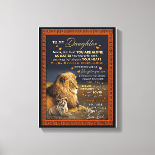 Daughter Lovers   Für meine Tochter Liebe Vater Leinwanddruck