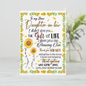 Daughter Lovers | Zu meiner lieben Schwiegertochte Einladung (Stehend Vorderseite)