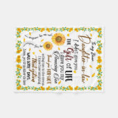 Daughter Lovers | Zu meiner lieben Schwiegertochte Fleecedecke (Vorderseite (Horizontal))