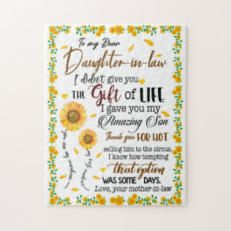 Daughter Lovers | Zu meiner lieben Schwiegertochte Puzzle