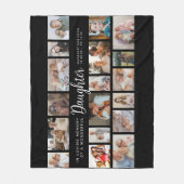 Daughter Memorial 18 Photo Collage Fleecedecke (Vorderseite)