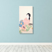 Daughter Miyuki (elegante japanische Dame, asiatis Leinwanddruck (Insitu (Holzboden))