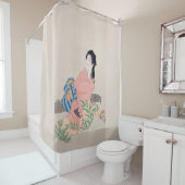 Daughter Miyuki (schöne japanische Frau) (asiatisc Duschvorhang (Beispiel)