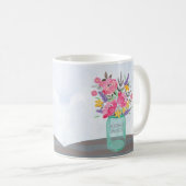 Daughter Mutter's Day Mason Jar Vase Kaffeetasse (VorderseiteRechts)