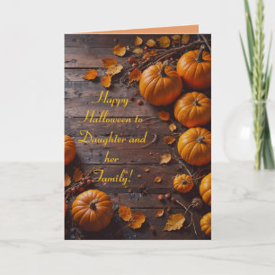 DAUGHTER n FAMILY HALLOWEEN CARD Karte
