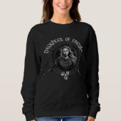 Daughter Of Freyja Triskel Viking Valkyrie Shield  Sweatshirt (Vorderseite)