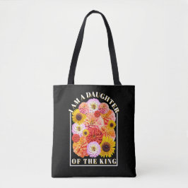Daughter of The King Bible Verse Wildflower Tasche
