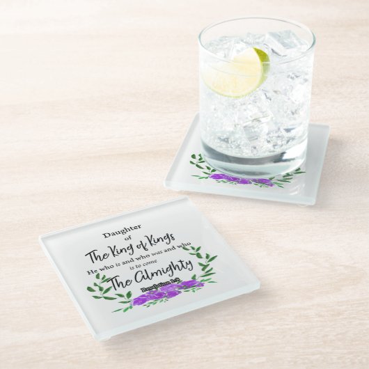 Daughter of the KING  Glasuntersetzer (Schrägansicht)