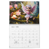 Daughter Personalisiertes Foto und Name 2026 Engel Kalender (Mär 2026)