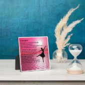 Daughter Poem Plaque - Ballerina Design Fotoplatte (InSitu)