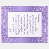 Daughter Proud von dir Fleecedecke (Vorderseite (Horizontal))